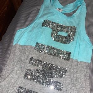PINK Victoria Secret sequin Loose Tank